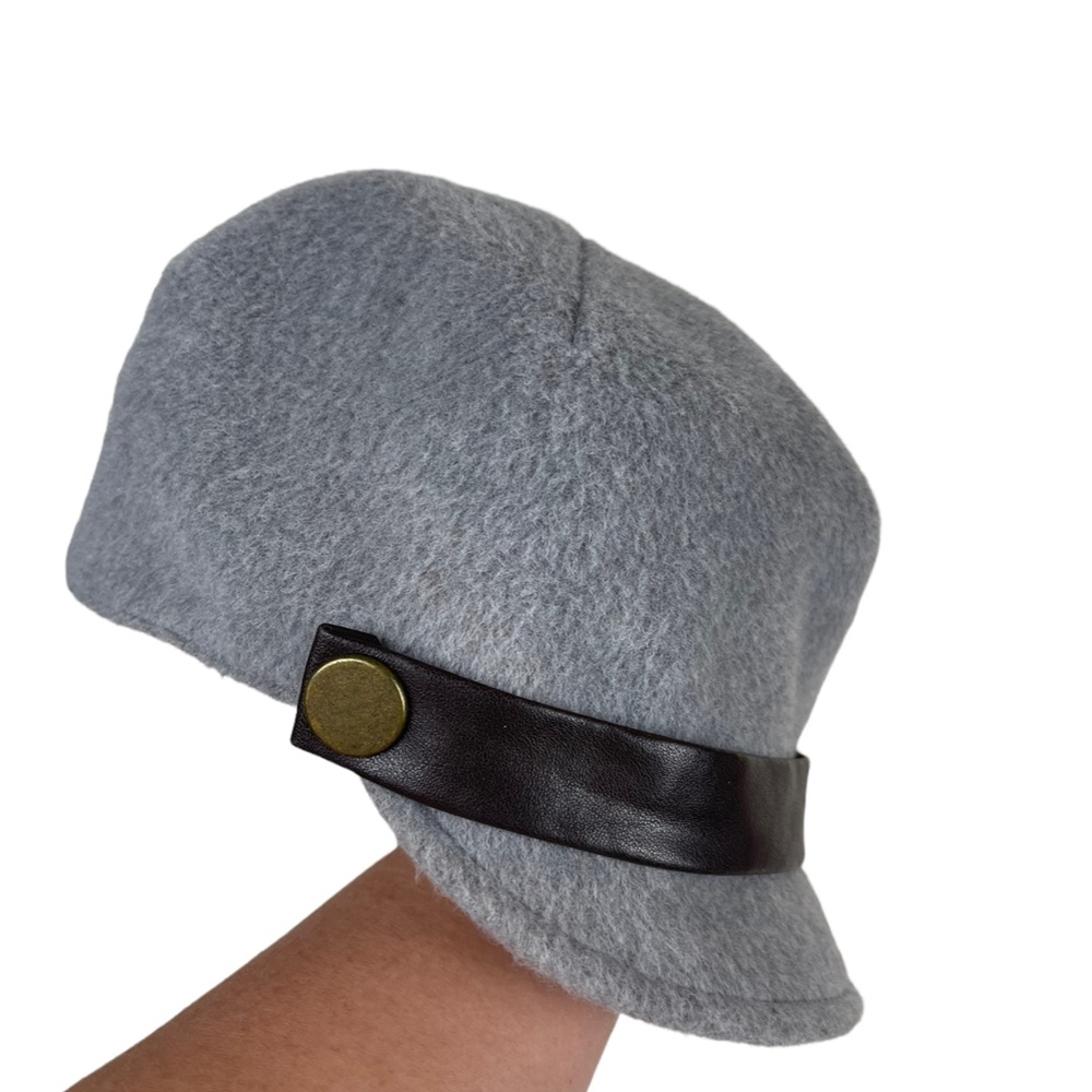 EEK! Eugenia Kim Gray Hat Newsboy Greek Sailor Baker Boy Style Cabbie Hat